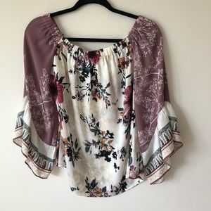 WHBM Colorful Blouse Size Medium